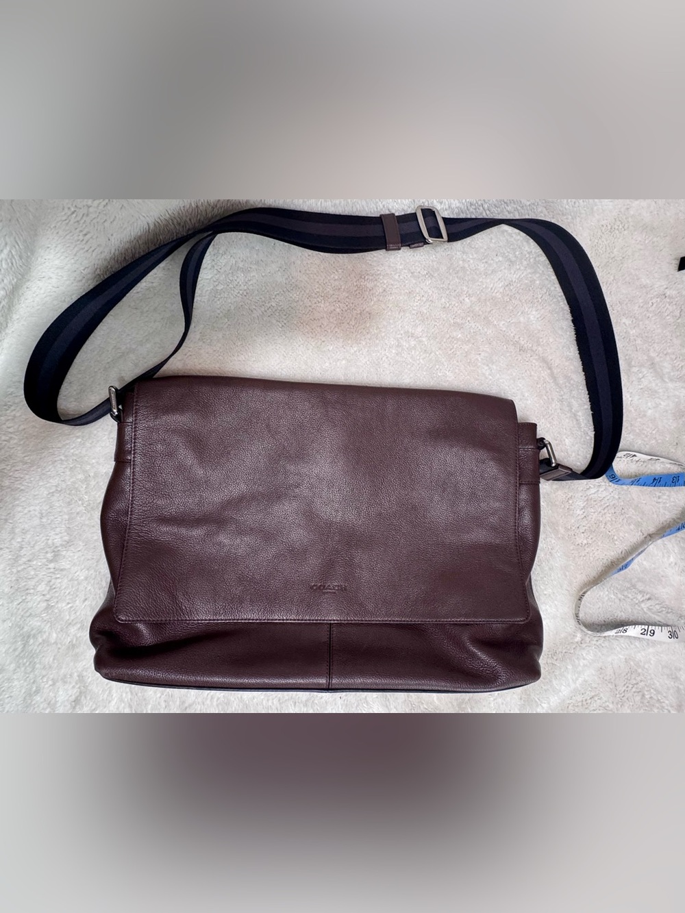 Coach Charles Messenger Bag - Smooth Mahogany Leather (Style F54792)